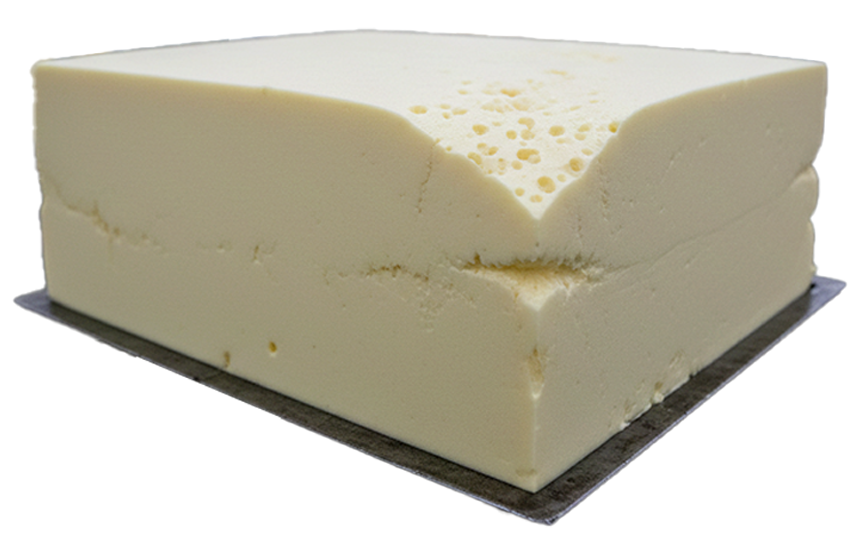 Polyurethane foam sample in a production line